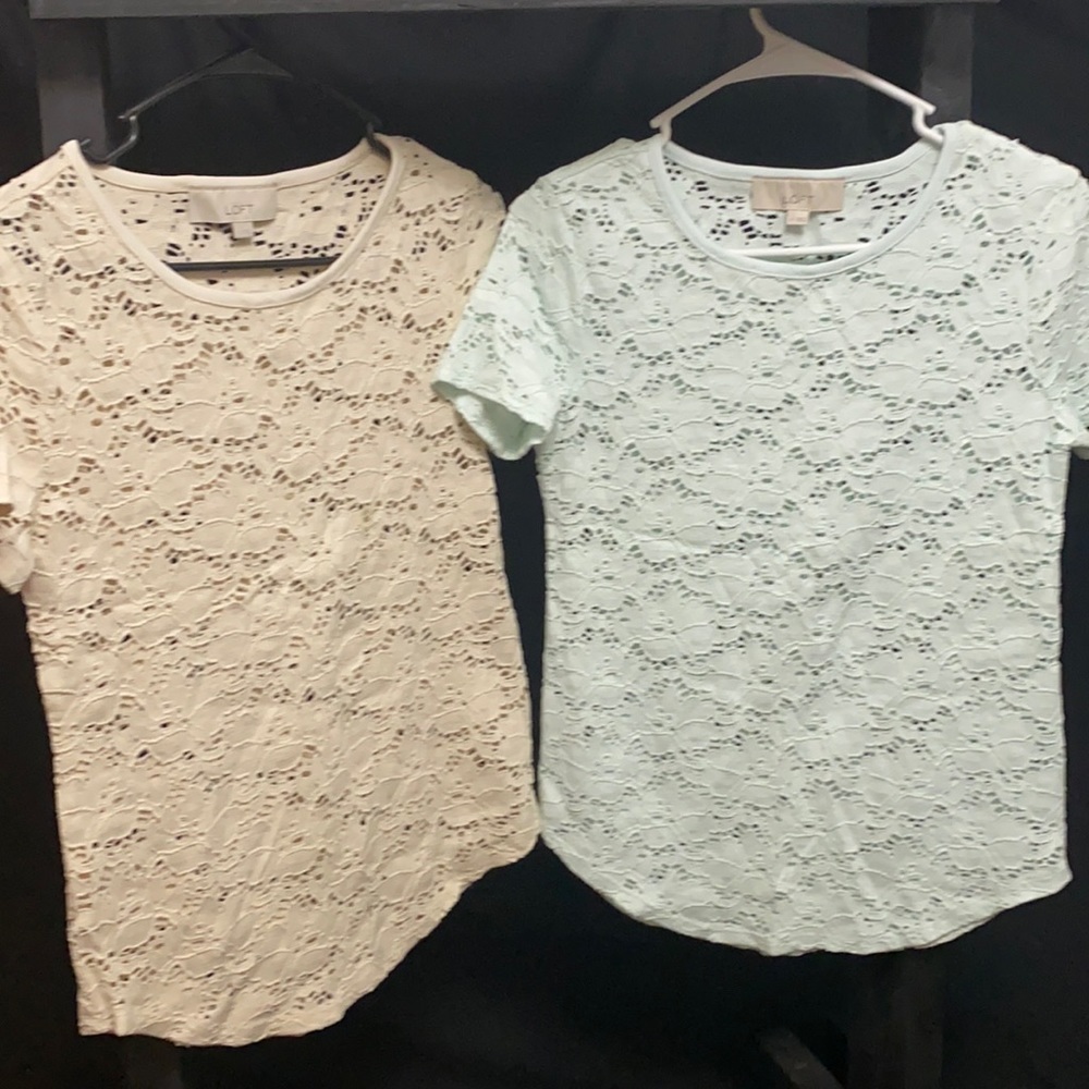 Loft open knit shirt bundle size XS